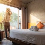 Travel nurse landing in her destination