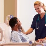 Nurse taking care of a patient