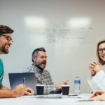 medical team having a meeting in conference room in hospital